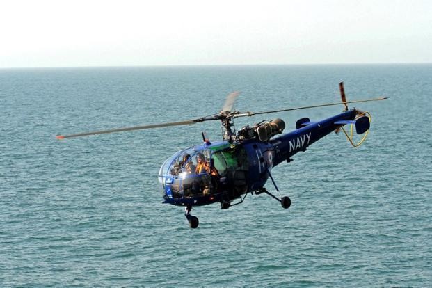 Máy bay trực thăng Ấn Độ trên Ấn Độ Dương